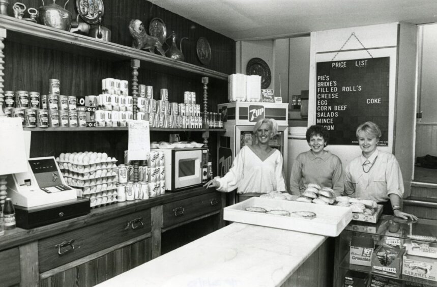 Inside Dundee Pie Shop in Hilltown.