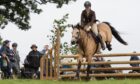 A rider and steed show off their equestrian skills at Doune and Dunblane Show 2025.