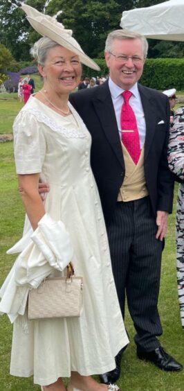 Jenny Smith and Alexander Stewart at party