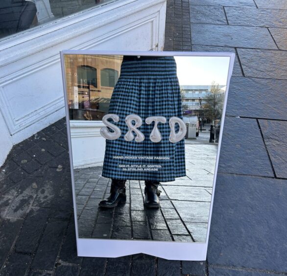 Stirling's only vintage clothing shop run by Sophie Corbett. Image: Sophie Corbett