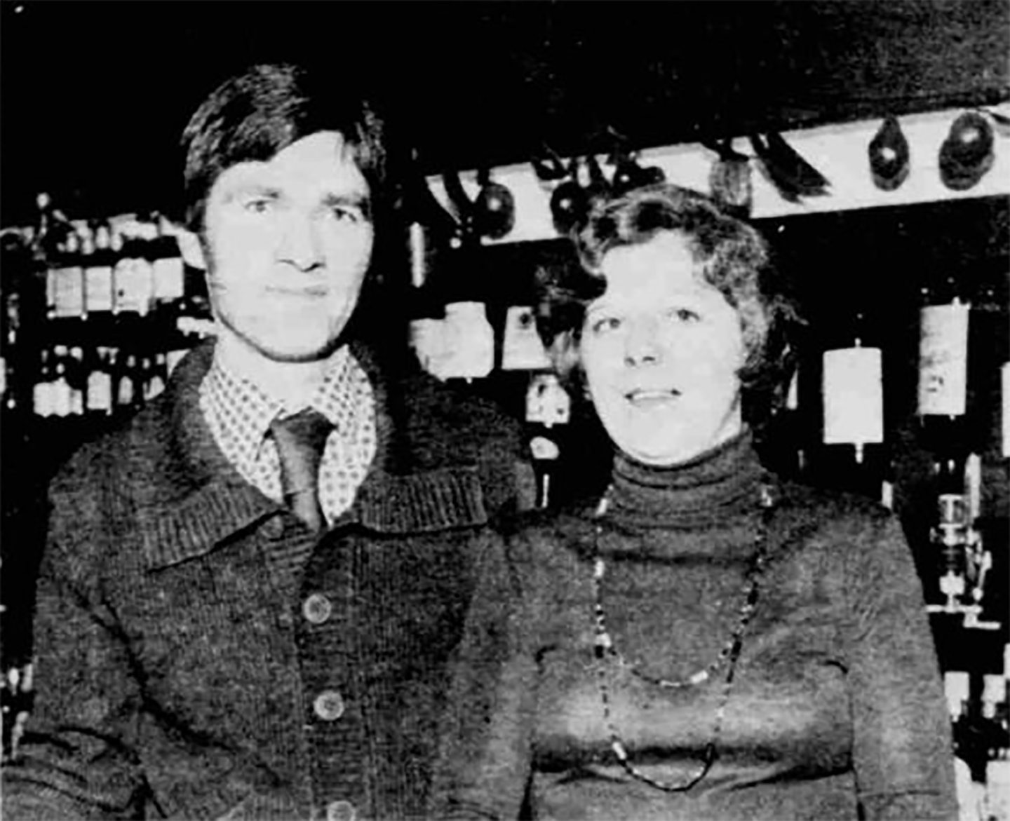 Pub landlords Ian and Rhoida McGrouther.