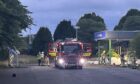Two fire crews were tackling the fire at the King Malcolm Hotel. Image: Neil Henderson/DC Thomson