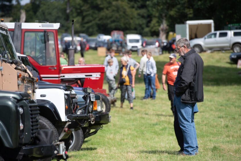 Vintage and specialist vehicles at the Braco Show.