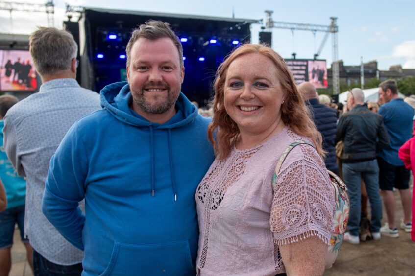 A couple smile for the camera during the Dundee Discovery Festival.
