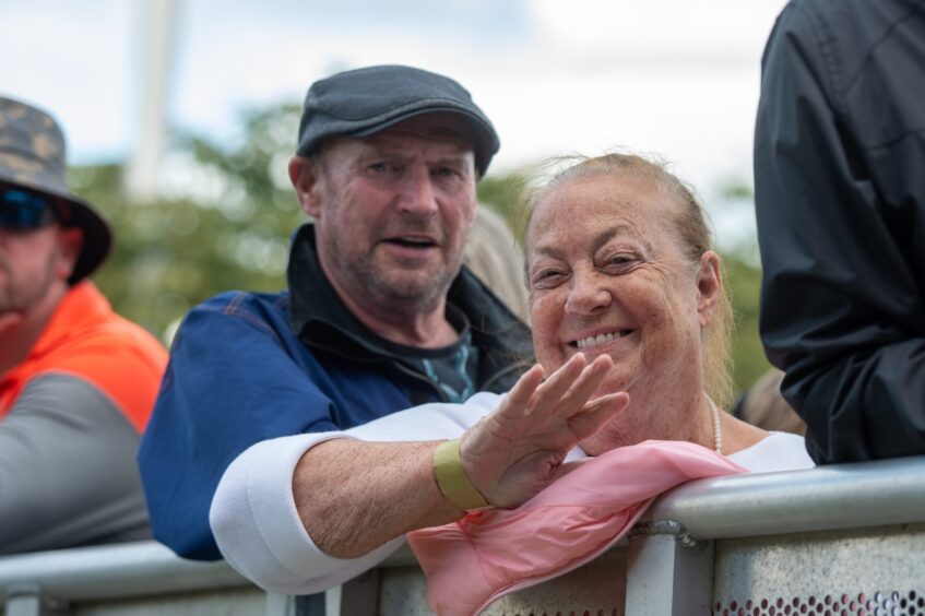 Tom Jones fans take in the show.