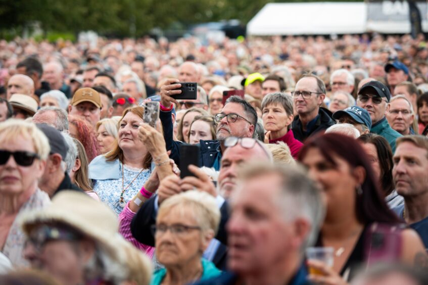 Tom Jones played to a bumper crowd in Dundee.