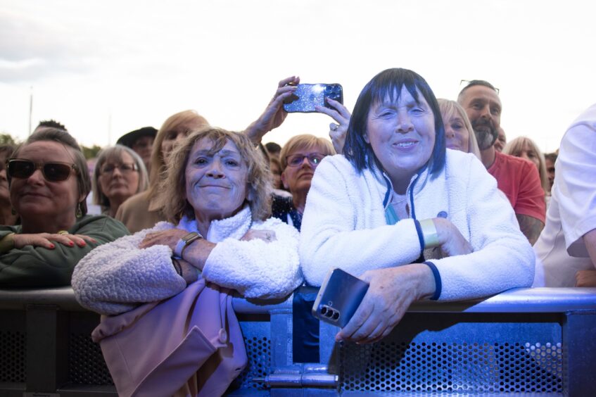 A couple of happy Tom Jones fans in Dundee.