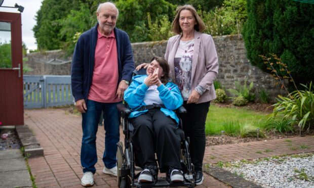 Alex and Christina Thomson with daughter Elaine.