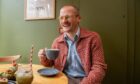 Jacob Smith enjoying Little Things' matcha latte