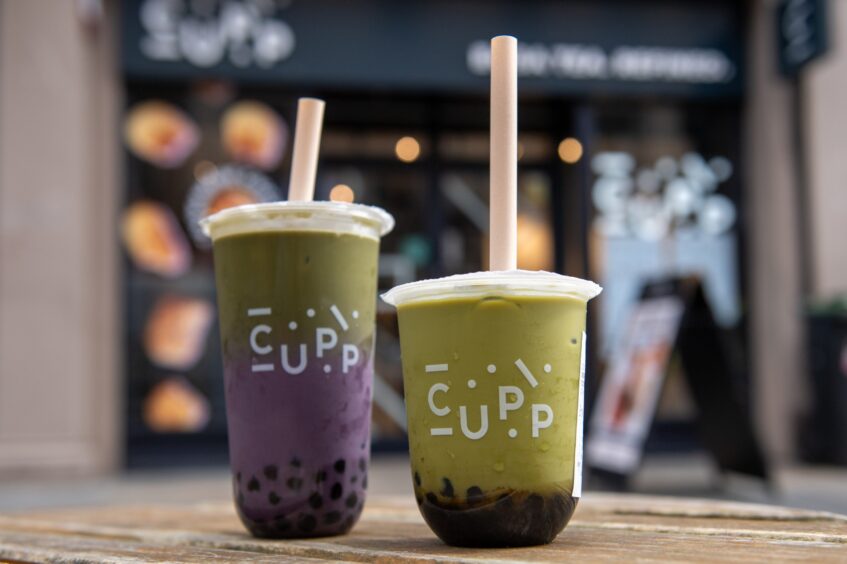 Two bubble teas from CUPP