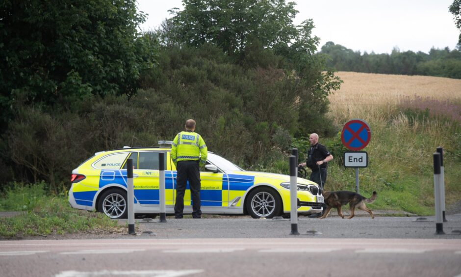 Police were called to the A92 near Newport on Friday morning.
