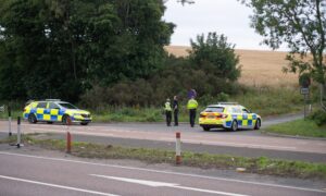 A major search operation took place on the A92 near Newport. Image:  Image: Kim Cessford / DC Thomson