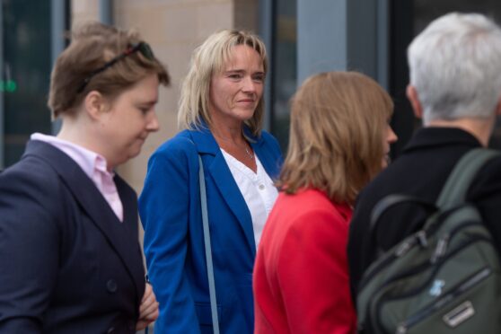 Sandie Peggie, second left, is sueing NHS Fife. Image: Kim Cessford/DC Thomson