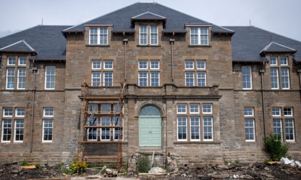 The restoration phase of the Strathmartine Hospital conversion project is now complete. Image: Kim Cessford / DC Thomson