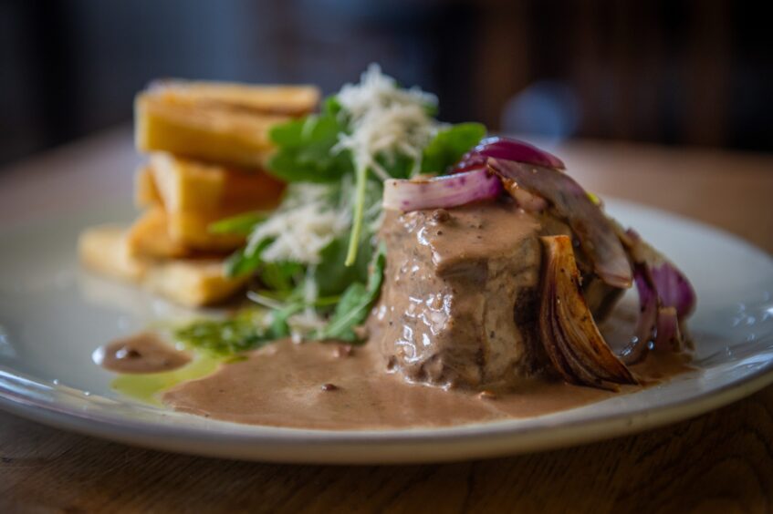Beef feather blade served at The View.