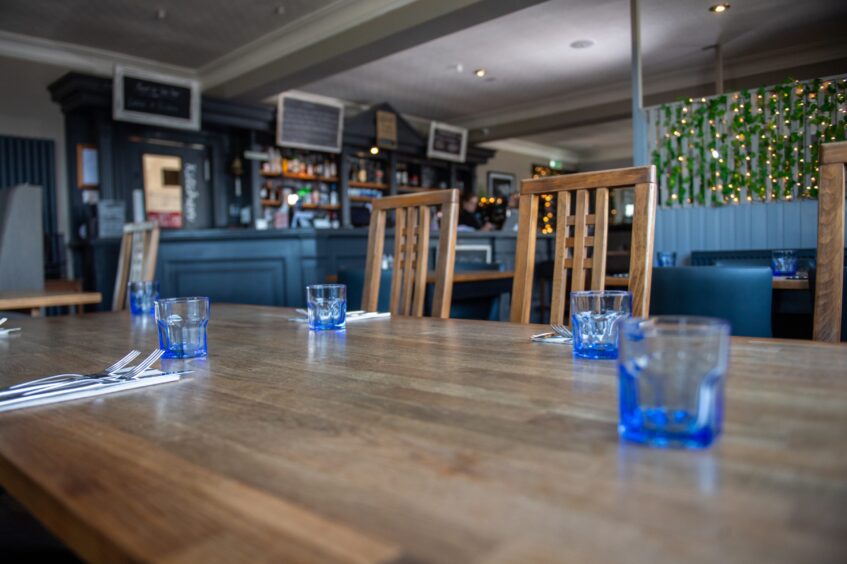 The View boasts a number of tables.