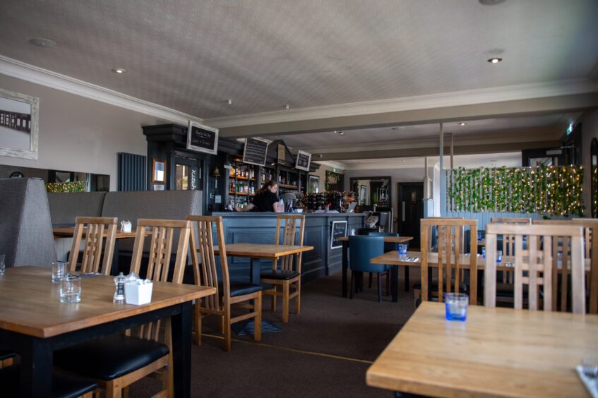 The View restaurant's dining room