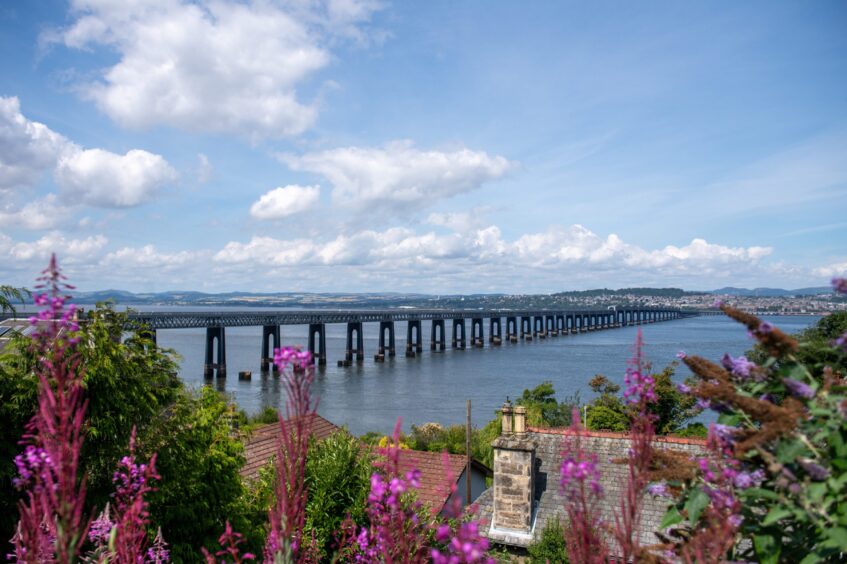The view over the River Tay from The View in Wormit. 