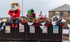 The Woolly Workers comic characters display in Arbroath. Image: Kim Cessford/DC Thomson