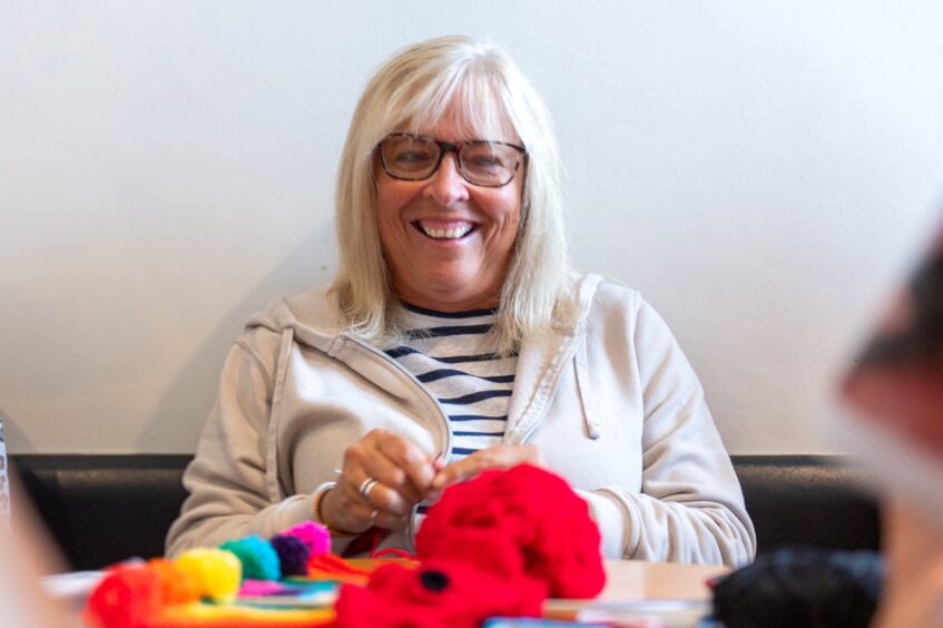 Jane Hannigan of Arbroath Woolly Workers.