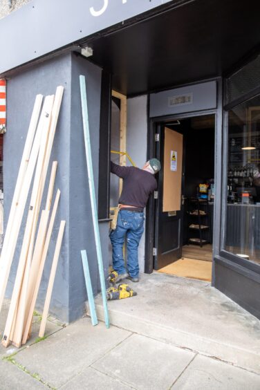 Shutters are being installed after two break-ins in one month.