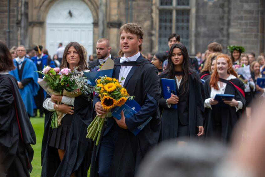 St Andrews University students from the School of Classics, School of Divinity, School of Earth and Environmental Sciences and School of English received their degrees.