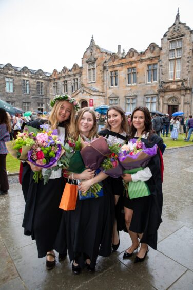 Ella Bernard and Rhiannon Peacock from Massachusetts, Brooke Ryback from San Diego and Julia Marotta from Connecticut.