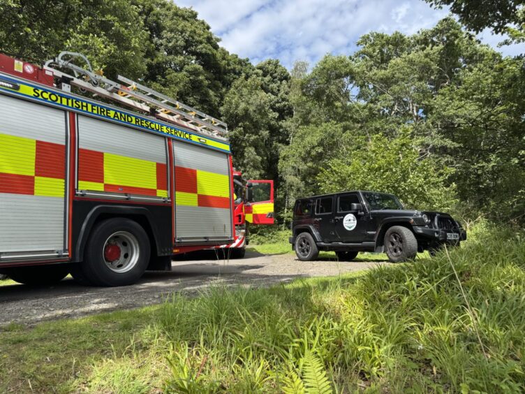 Emergency crews were called to the Perthshire loch. 