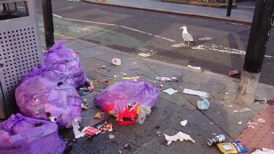 Litter on Barnton Street, Stirling