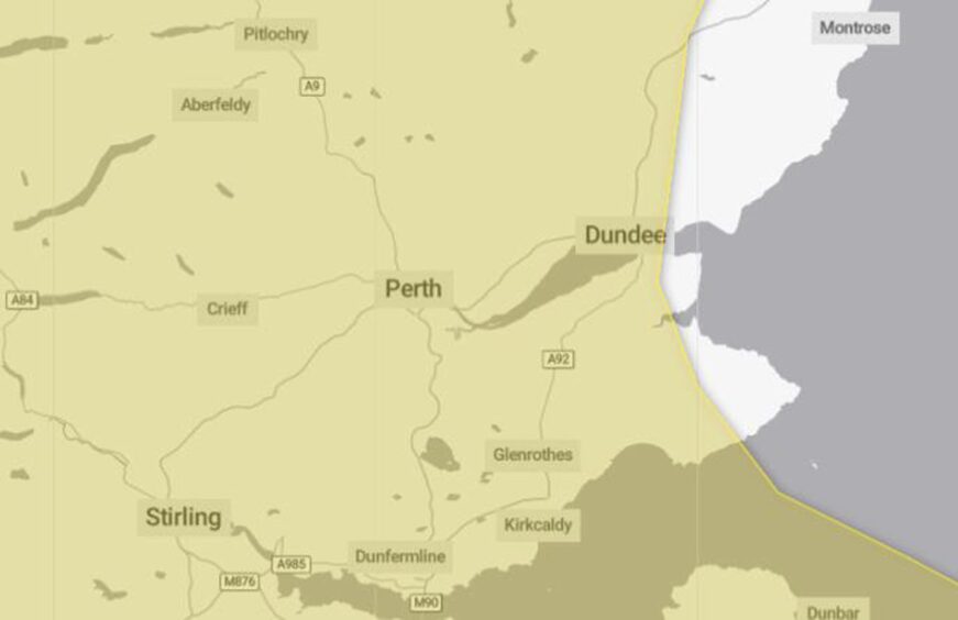 Monday's thunderstorm warning