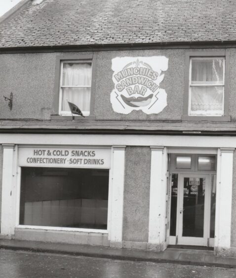 Munchies sandwich bar in Arbroath pictured in 1999. 