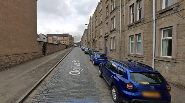 Armed police searched the Ogilvie Street area of Dundee. Image: Google Maps