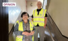 Councillor Lynne Short and depute provost Kevin Cordell announced £1m rewiring project. Image: Dundee City Council