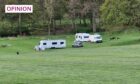 Travellers at Camperdown Park. Image: DC Thomson