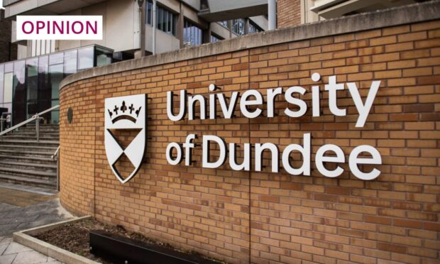 The University of Dundee is engulfed in financial crisis.