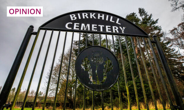 Birkhill Cemetery in Dundee.