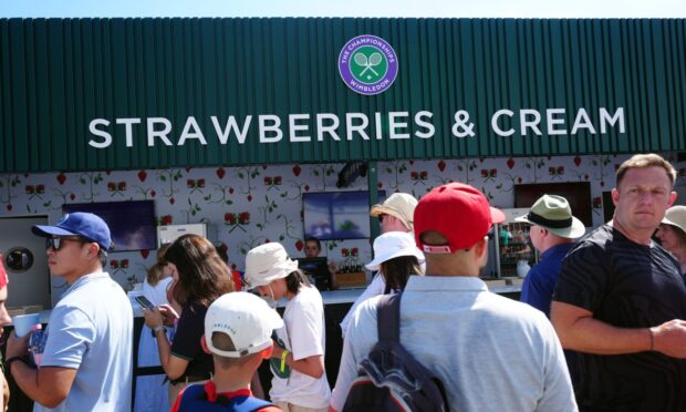 Strawberries and cream is a staple Wimbledon dish. Image: PA