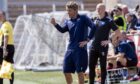 Simo Valakari on the touchline at Forfar.