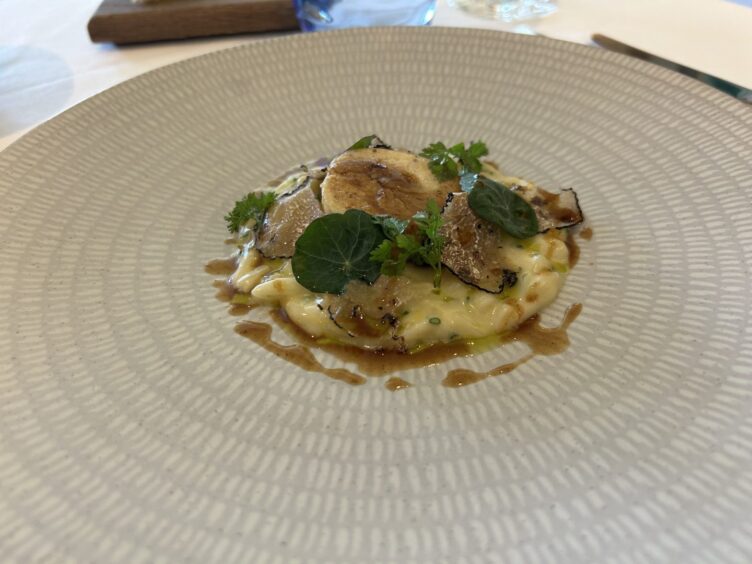 The orzo risotto from The Peat Inn.