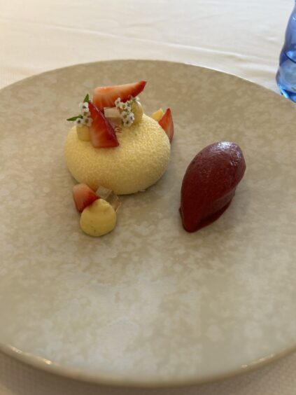 Dessert at The Peat Inn