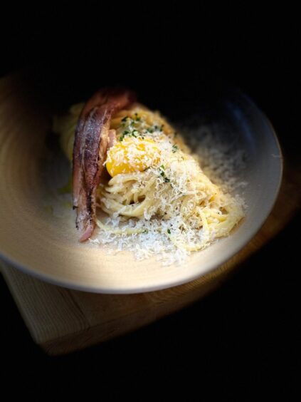 A pasta dish cooked at Osteria in Cupar.