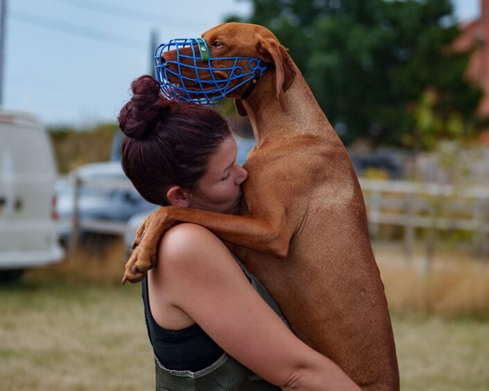 Jessie and her dog Atlas, Image: Jessie Montague