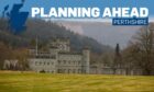 Taymouth Castle in landscape