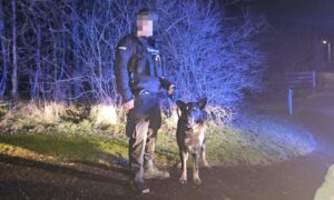 Police Scotland dog pursuit