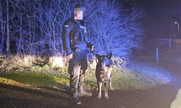 Police Scotland dog pursuit
