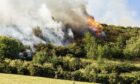 The wildfire near Perth.
Image: Richard Wilkins