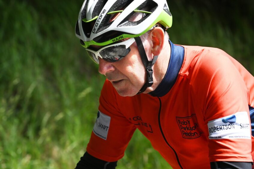 Rob, from Fife, enjoys cycling and believes exercise helps to manage his Parkinson's