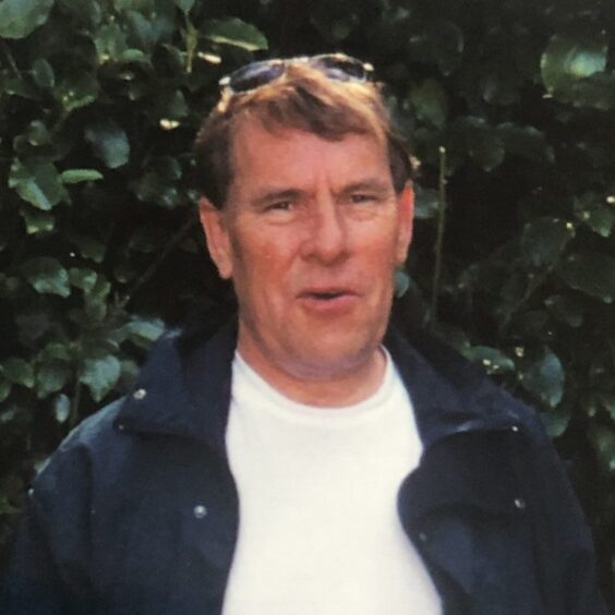 Ron Ross in the 1990s on a trip to France to visit son Derek.