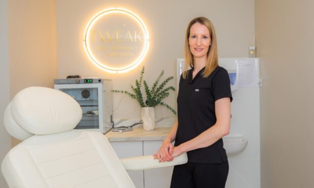 Clare Quail inside Perth aesthetics clinic