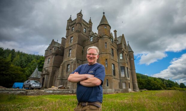 David Johnson has spent 18 years restoring Balintore Castle. Image: Steve MacDougall/DC Thomson